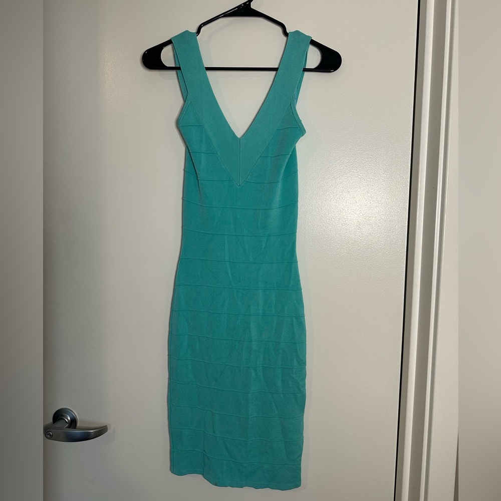Marciano Turquoise Bondage Dress Small